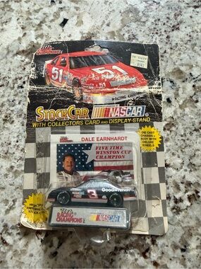 Nascar Dale Earnhardt Black Race Car Collectible with Display Card